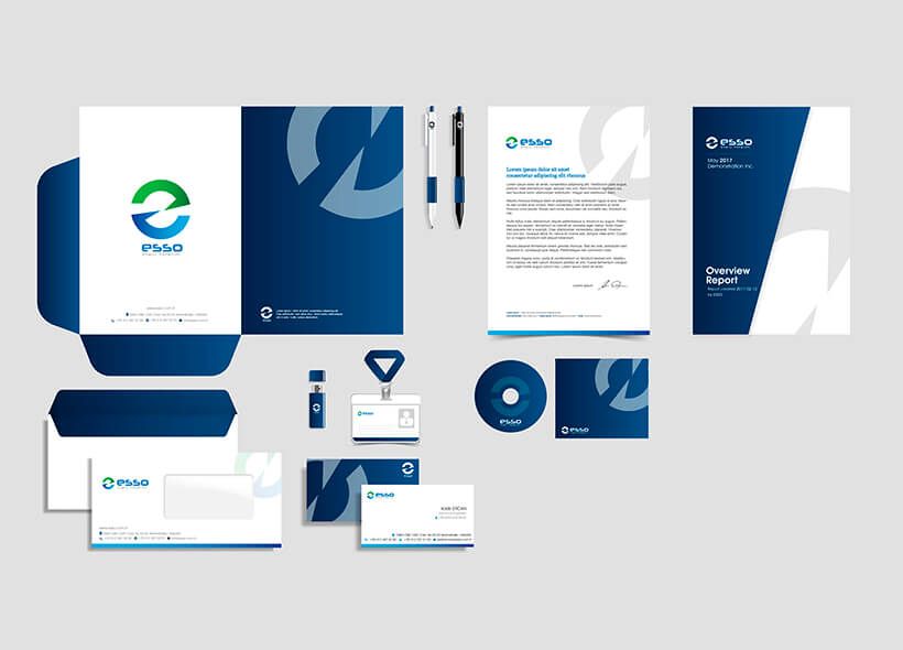 Marka oluşturma, Logo tasarımı, Kurumsal Kimlik Tasarımı - Esso